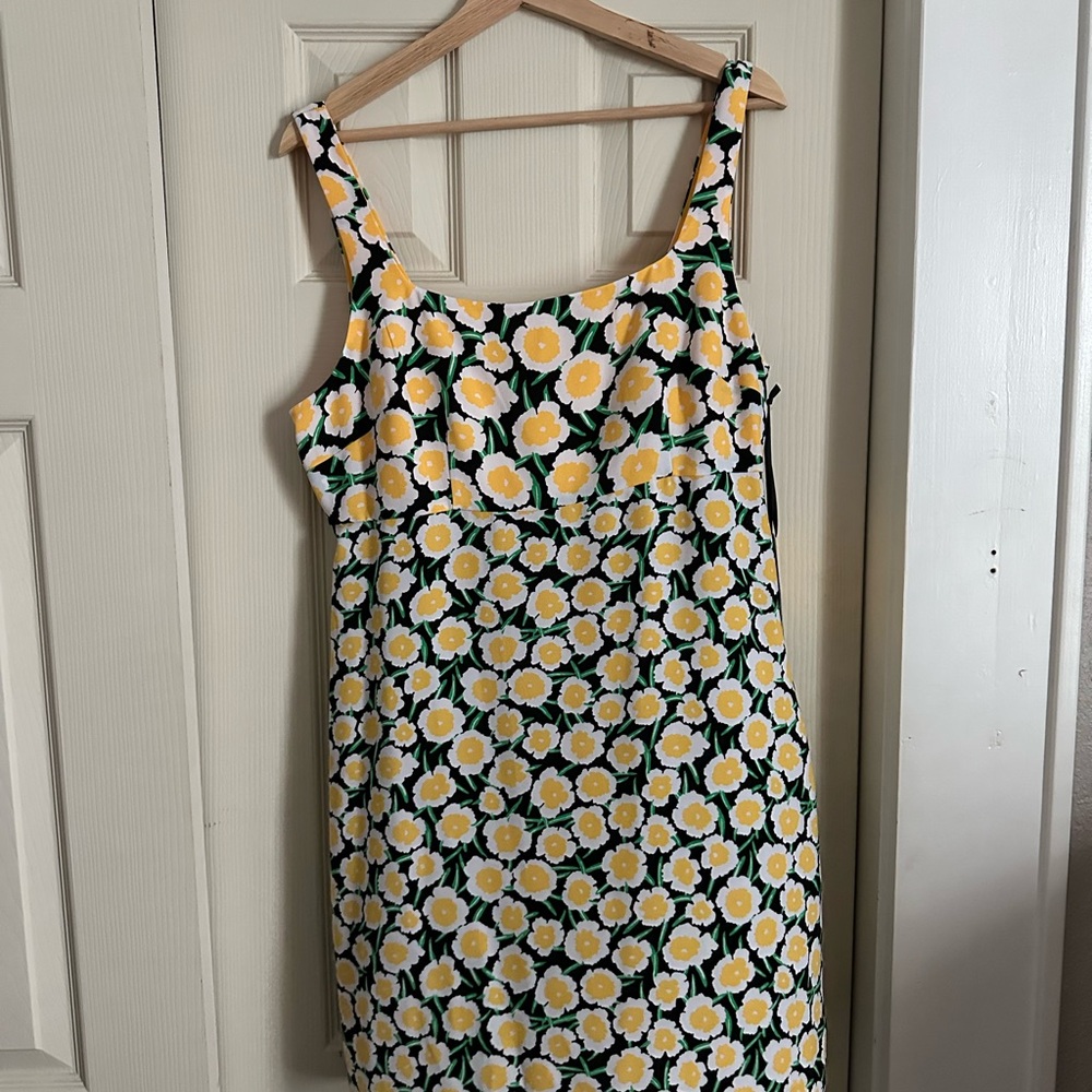 Diane Von Furstenberg x Target White and Yellow Poppy Mini Dress
